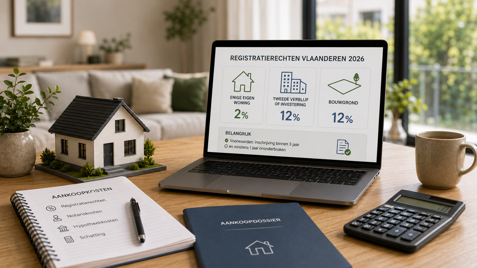 Registratierechten Vlaanderen 2026: tarieven | Nidello